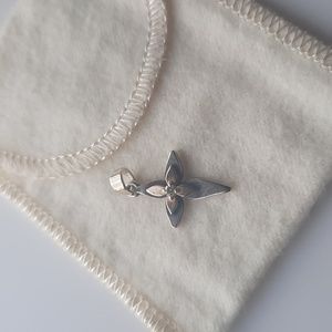 James Avery 'Light of Christ Cross Pendant' sterling silver, 14K Gold, Diamond